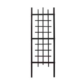 72-inch Modern Garden Trellis in Black Wood Finish