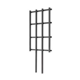 36-inch Outdoor Pine Wood Garden Trellis in Black Finish