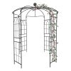 Metal Garden Arch Iron Garden Arbors Gazebo Dia81.3'' x 114.2'' High Birdcage Shape Pergola Pavilion for Wedding Ceremony
Outdoor Black