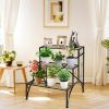 3-Tier Metal Plant Rack Garden Shelf in Stair Style