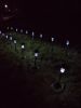 10pcs 5W High Brightness Solar Power LED Lawn Lamps with Lampshades White & Silver