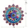 1pc 3D Hanging Wind Spinner Outdoor Decor For 3D Garden Wind Chimes Metal Yard Spinners 3D Stainless Steel Spinner Gifts Mandala 3D Spinner With 360¬∞