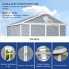 6x8ft Resin Outdoor Storage Shed Kit-Perfect to Store Patio Furniture,Grey