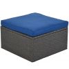 U_Style Outdoor Patio Rectangle Daybed with Retractable Canopy, Wicker Furniture Sectional Seating with Washable Cushions, Backyard, Porch(As same as