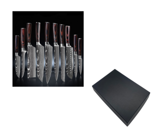 6 Piece Set 8 Piece Set 10 Piece Set Knife Chef's Knife Chef's Knife Kitchen Knife Cooking (Option: Gift box of 10piece set)