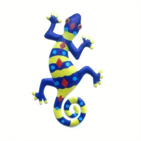 1pc Metal Gecko Wall Art Decor, Inspirational Sculpture Hanging, Farm Garden Lawn Decor, Home Decor, Room Decor, Front Door Yard Decor, Patio Yard Pat (Style: Model E)