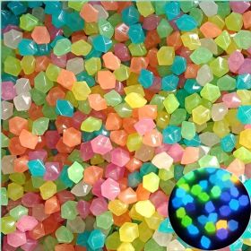 500pcs/bag Luminous Stones Glow In The Dark Pebbles, Home Garden Decoration Outdoor Yard Lawn Path Decor, Aquarium Glow Rocks (Color: Multicolor, quantity: 500pcs/bag)