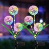 2pcs Solar Dandelion Lights Outdoor Decor, Outdoor Garden Decor Light