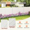 Outdoor Privacy Fence Screen with 5 Ground Stakes for Garden Yard Patio