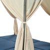 [Not allowed to sell to Wayfair]Adjustable Sun Bed With Curtain; High Comfort; With 3 Colors