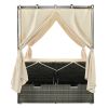 [Not allowed to sell to Wayfair]Adjustable Sun Bed With Curtain; High Comfort; With 3 Colors