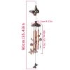 1pc Vintage Metal Butterfly Turtle Iron Owl Animal Wind Chime Home Courtyard Living Room Decoration Copper Outdoor Hanging Ornament