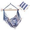 Hammock Hanging Chair Canvas Porch Patio Swing Seat Portable Camping Rope Seat