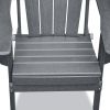 Folding Adirondack Chair Weather Resistant, Outdoor HDPE Lawn Chair