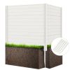 Outdoor Privacy Fence Screen with 5 Ground Stakes for Garden Yard Patio