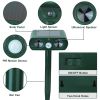 Ultrasonic Animal Repeller Solar Powered Motion Sensor Repellent IPX4 Waterproof Outdoor For Farm Garden Yard Repelling Deer Raccoon Cat Dog Rabbit Sq